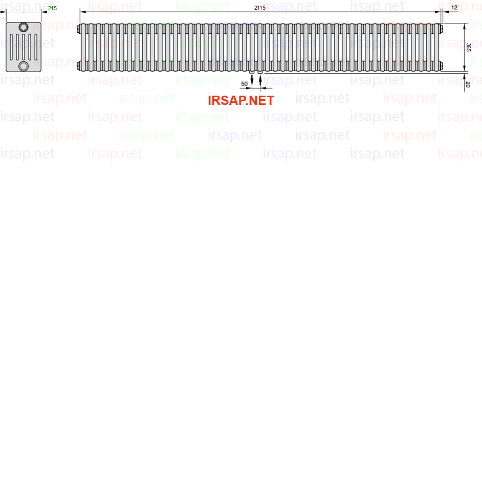 Радиатор IRSAP Tesi 60365/47 T50 CL 01